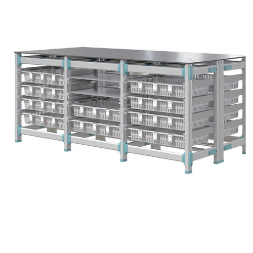 Rack para hospital - JDTCZ253C - Jingdong Technology - de armazenamento / modular / em alumínio