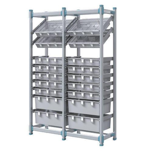 Rack para hospital - JDACW253C - Jingdong Technology - de armazenamento / modular / em alumínio