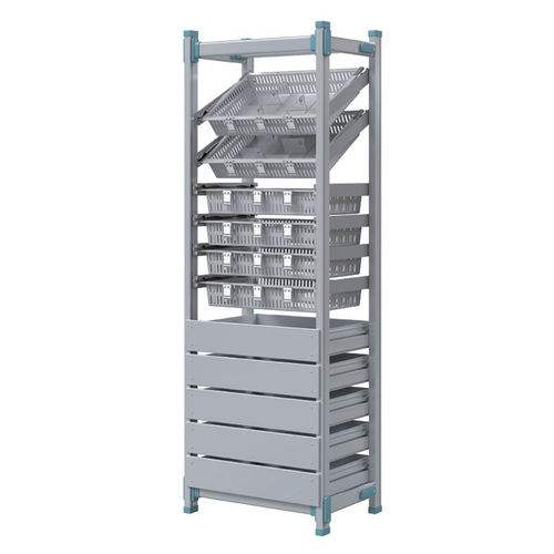 Rack para hospital - JDACW253H - Jingdong Technology - de armazenamento / modular / em alumínio