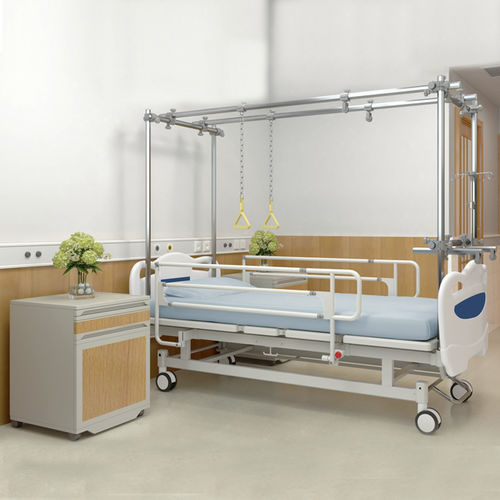 Cama para hospital - JDC-SO171A3G1 - Jingdong Technology - manual / de altura regulável / com rodízios