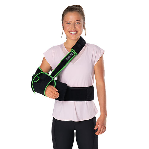 Tipoia com faixa de apoio na cintura - SUPRO®shoulder Pro - OPED - com almofada de abdução de ombro