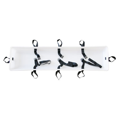 Prancha de imobilização dorsal em material plástico - Mortuary Body Tray - Nutwell Logistics Limited - em material não magnético