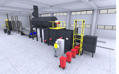 Incinerador para hospital - ECOTEC - FOR.TEC. WASTE INCINERATORS MANUFACTURER - para resíduos hospitalares / oxigênio / a vapor