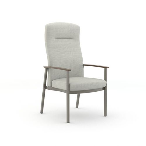 Cadeira para sala de espera - Silvr Ion Metal - Carolina - de sala de jantar / com braços / com encosto alto