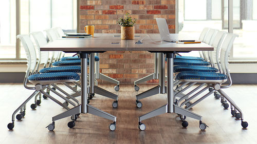 Mesa de trabalho - Pirouette - KI - de altura regulável / fixa