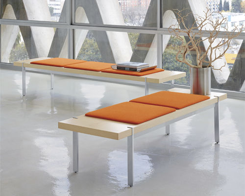 Banco longo para sala de espera - Radiant - Arcadia - de vários lugares / de 2 lugares / de 3 lugares