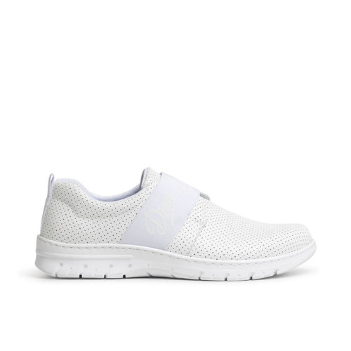 Sapato hospitalar unissexo - SIENA PERFORADO - DIAN - respirável / lavável / branco