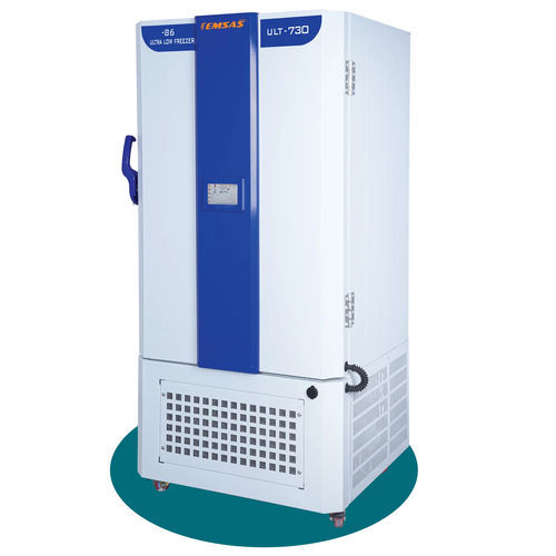 Freezer para plasma sanguíneo - ULT 730  - EMSAS - de laboratório / vertical / com 1 porta