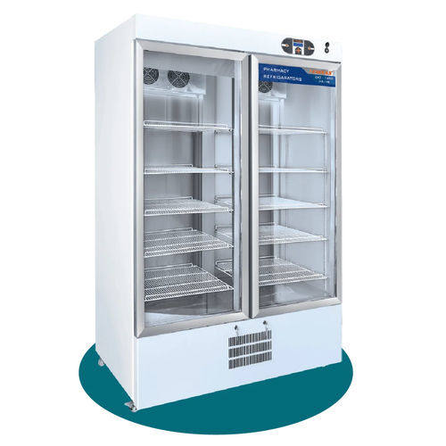 Refrigerador para farmácia - EKT 1450  - EMSAS - vertical / com rodízios / com 2 portas