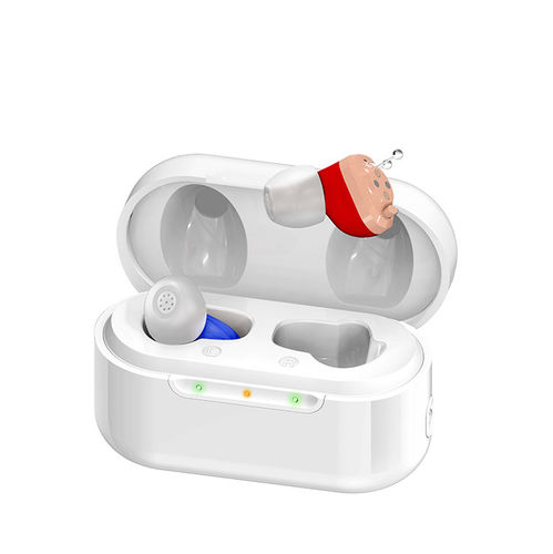Aparelho auditivo microcanal (CIC) - JH-A17BT - Huizhou Jinghao Medical Technology - com redutor de ruído / recarregável / branco
