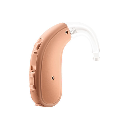 Aparelho auditivo retroauricular com adaptação aberta (open-fit) - JH-D18 - Huizhou Jinghao Medical Technology - com redutor de ruído / com bobina telefônica (telecoil) / bege