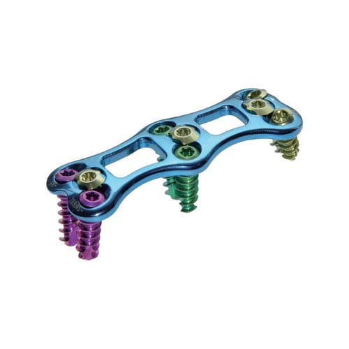 Placa para artrodese cervical - VI - Lepu Medical - bloqueada / em titânio / 2 níveis