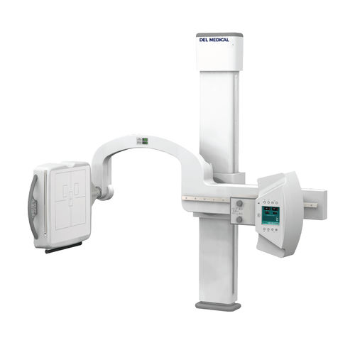Sistema de radiografia digital - DEL Medical - para radiografia geral / sem mesa / com braço porta-tubo giratório
