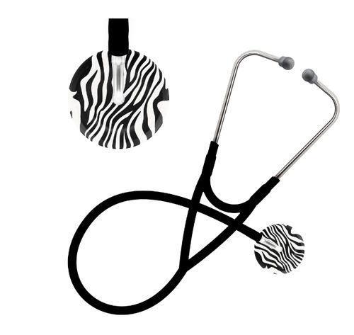 Estetoscópio cardiológico - Zebra Stripe - UltraScope - veterinário / simples / em aço inoxidável