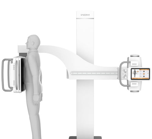 Sistema de radiografia digital - 1000U1 - Beijing Wandong Medical Technology - para radiografia do tórax / sem mesa / com braço porta-tubo giratório