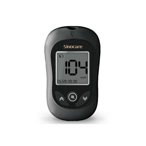 Medidor de glicose para hospital - Gold AQ Plus - Sinocare - com lancetador