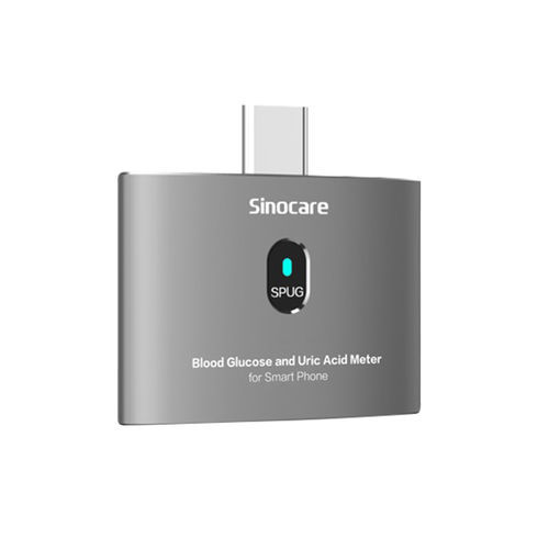 Medidor de glicose automático - SPUG - Sinocare - GDH-FAD / de ácido úrico