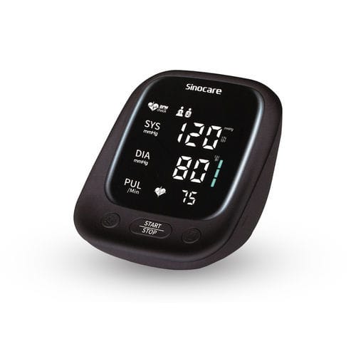 Medidor digital de pressão arterial oscilométrico - AES-U181 - Sinocare - com braçadeira para adulto