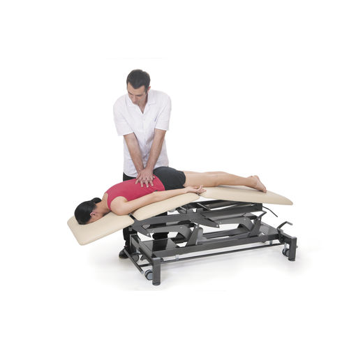 Mesa de massagem elétrica - Montane Atlas - Chattanooga International - com rodízios / com encosto regulável / articulada em 3 seções
