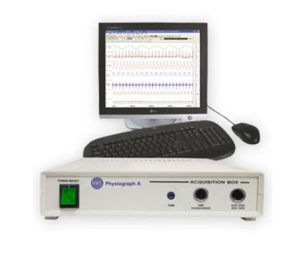 Sistema de aquisição de biossinais para área médica - Physiograph A - Recorders & Medicare Systems - com EMG