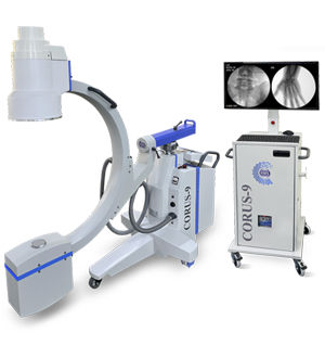 Intensificador de imagem móvel - Corus 9 HD 1k x 1k - Recorders & Medicare Systems - com tubo intensificador de imagem / com coluna de vídeo
