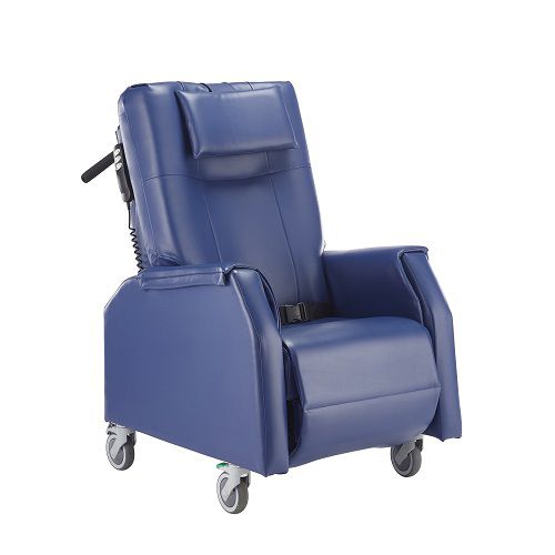 Poltrona de descanso elétrica - KEIRA COMPACT  - Knightsbridge Furniture - reclinável / com apoio para pernas / com rodízios