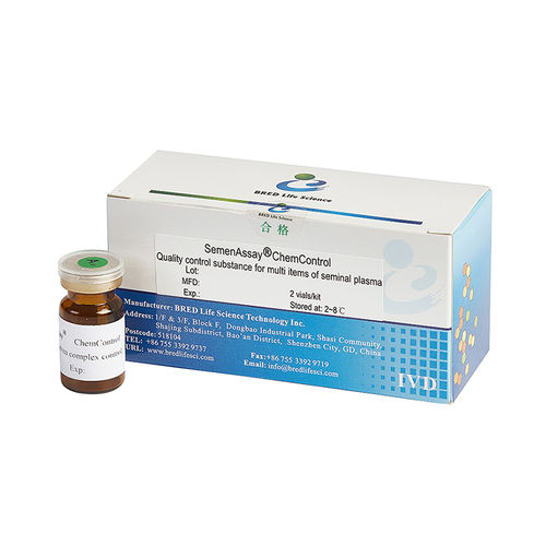 Kit de teste para controle da qualidade - SemenAssay® ChemControl - Bred Life Science Technology Inc . - de frutose / de plasma / de esperma