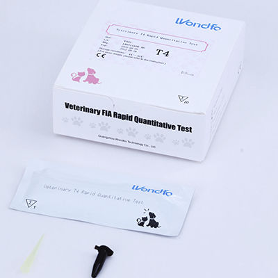 Kit de teste veterinário - Guangzhou Wondfo Biotech Co.,Ltd - para animais / de T4 total / de soro