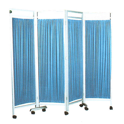 Biombo hospitalar móvel - SH-8077 - Jiangsu Suhong Medical Instruments - dobrável / 4 painéis / com cortina