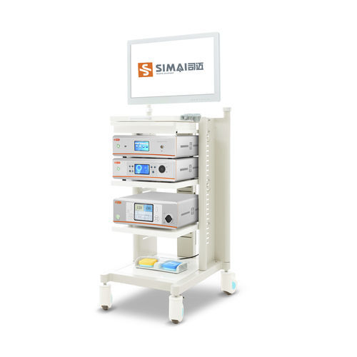 Carrinho hospitalar - SM8901 - SIMAI - para endoscópio / com gavetas / móvel