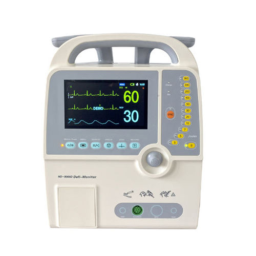 Desfibrilador externo manual - HD-9000D - Jiangsu Hongdu Medical Technology - com monitor ECG e SpO2