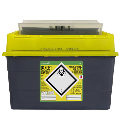 Container para resíduos - 5120XXXX - Vernacare - seguro