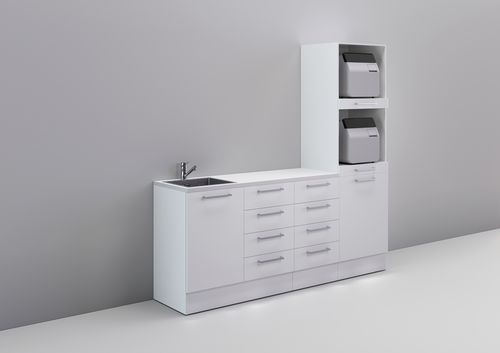 Armário para sala de esterilização - SHINY - CATO - de esterilização / para instrumentos odontológicos / com gavetas