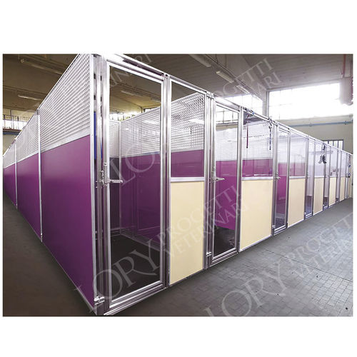 Gaiola veterinária modular - BOX003 series - Lory Progetti Veterinari srl - em aço inoxidável