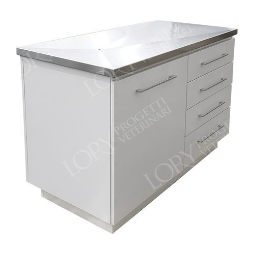Mesa de exame para uso veterinário - Oslo - Lory Progetti Veterinari srl - para animais / com altura fixa / com compartimentos de arrumação