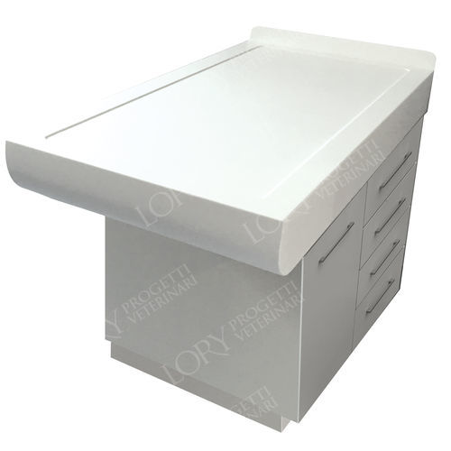 Mesa de exame para uso veterinário - FEDERICA - Lory Progetti Veterinari srl - para animais / com altura fixa / com compartimentos de arrumação