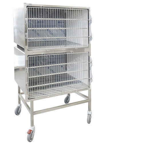 Gaiola veterinária para isolamento - GA052 - Lory Progetti Veterinari srl - para gatos / para cães / modular