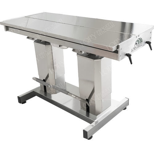 Mesa cirúrgica veterinária hidráulica - Erkules - Lory Progetti Veterinari srl - para animais de grande porte / com altura regulável / não articulada