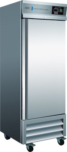 Refrigerador de laboratório - ABT-23SS-GP - American Biotech Supply - vertical / com rodízios / com 1 porta