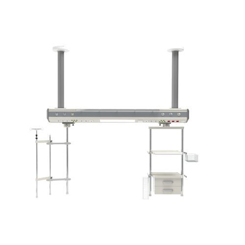 Estativa-pórtico de teto - CAROcare-premium - INMED S.A. - para cuidados intensivos / para sala de cirurgia / 2 braços