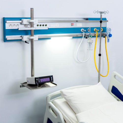 Régua de gases medicinais de parede - MERYcare - INMED S.A. - horizontal / para serviço de cuidados intensivos / com iluminação
