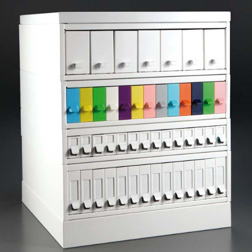 Armário para arrumação - Colorteca - BIO-OPTICA Milano - para lâminas de microscópio / para hospital