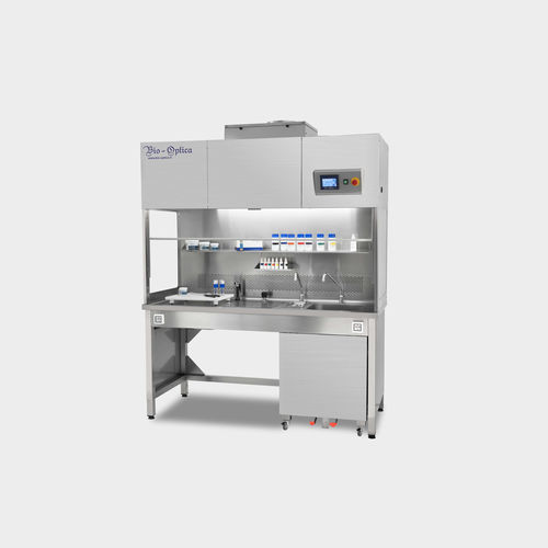 Capela química - 50-130-001 - BIO-OPTICA Milano - de laboratório / de piso / em aço inoxidável