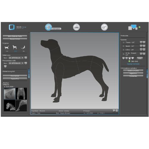 Software de aquisição - IMEDview - Imedsys - de melhoramento de imagens / para radiologia veterinária / de odontologia veterinária