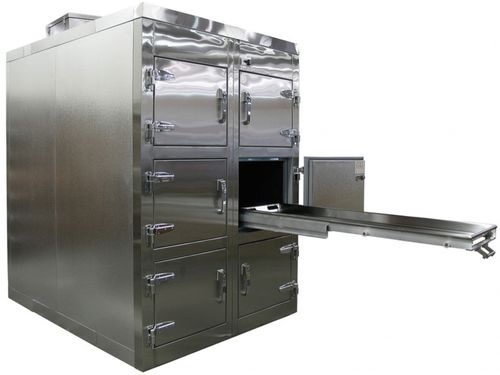 Câmara mortuária para macas de transporte de corpos - Affordable Funeral Supply - 6 corpos / com abertura frontal