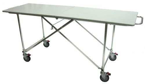 Mesa de preparação de corpos - 227 kg - Affordable Funeral Supply - retangular / com rodízios