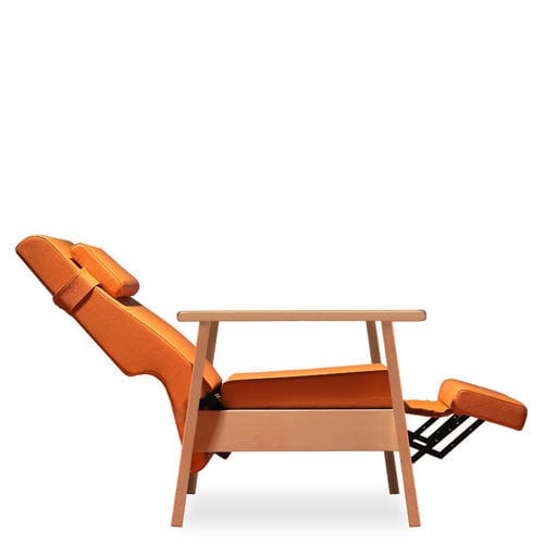 Poltrona de descanso reclinável - SA08 - Borgo - ergonômica / manual / com apoio para pernas