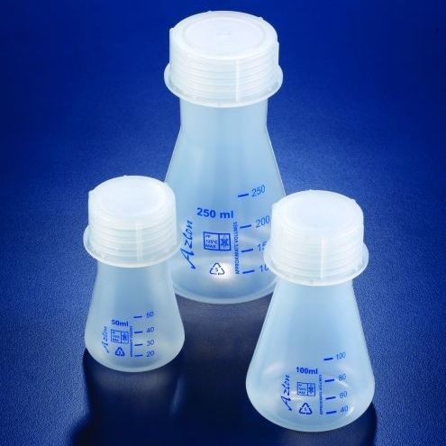 Balão de laboratório - Azlon® - SciLabware Limited - em polipropileno / Erlenmeyer / graduado