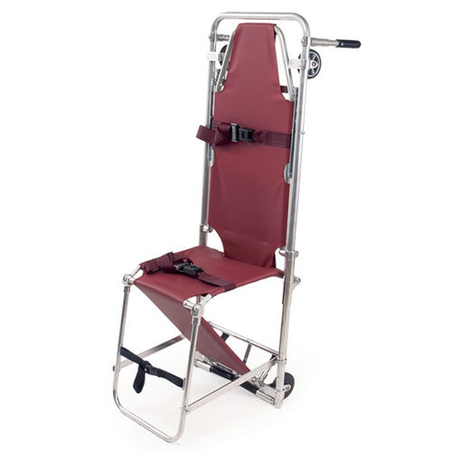 Cadeira tipo maca manual - 107-C - Ferno Canada Inc. - dobrável / com altura regulável / com rodízios