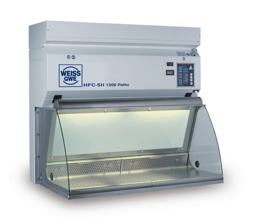 Capela para laboratório de histopatologia - HFC-S 1200 Patho - Weiss GWE GmbH - de laboratório / de bancada